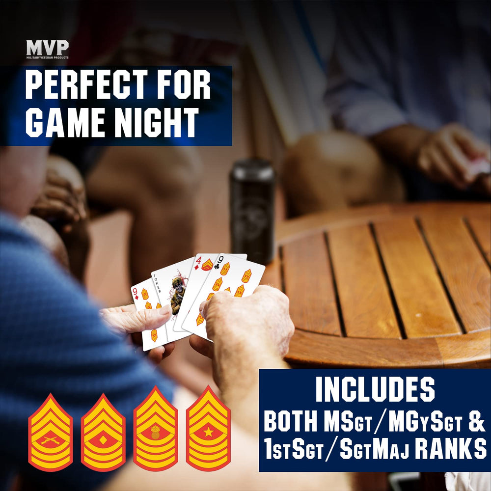 Military Gift Shop USMC playing cards with premium stock built for durable game nights.