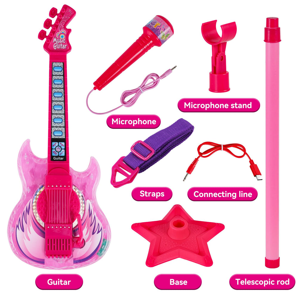 Milk Frog strap and cable add authentic feel for pretend performances.
