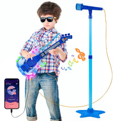 Milk Frog guitar-microphone play set front view for beginner performances