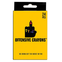 MilkToast Brands Offensive Crayons Original Edition pack front, ideal gag gift for adults and coworkers
