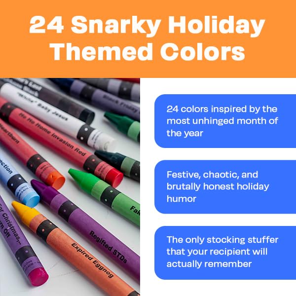 MilkToast Brands Holiday Edition crayons come in gift-ready packaging.
