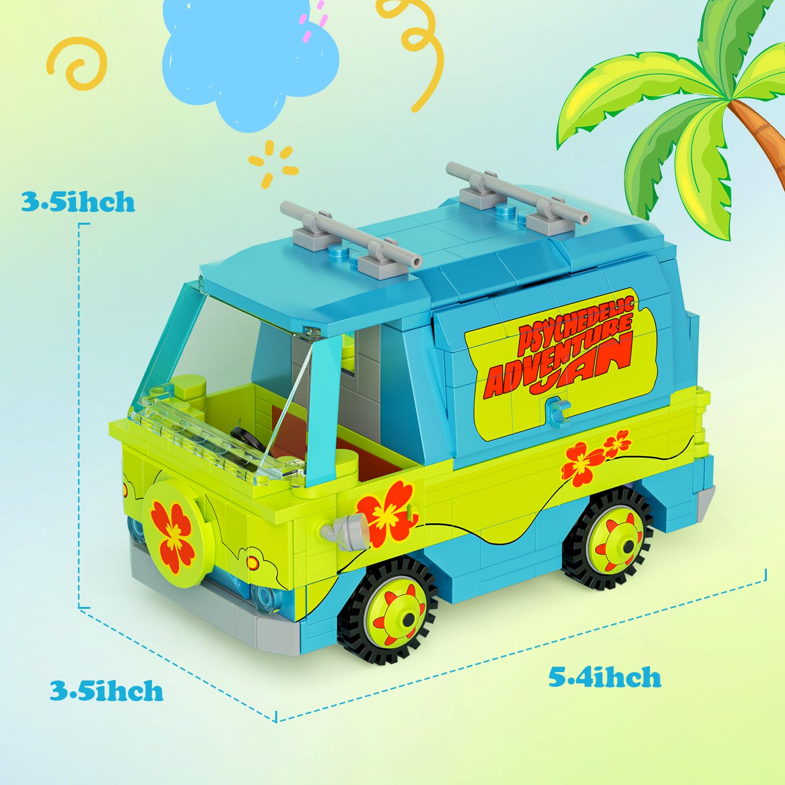 Millionspring dreamy yellow-blue color scheme brightens a kid's bedroom display.