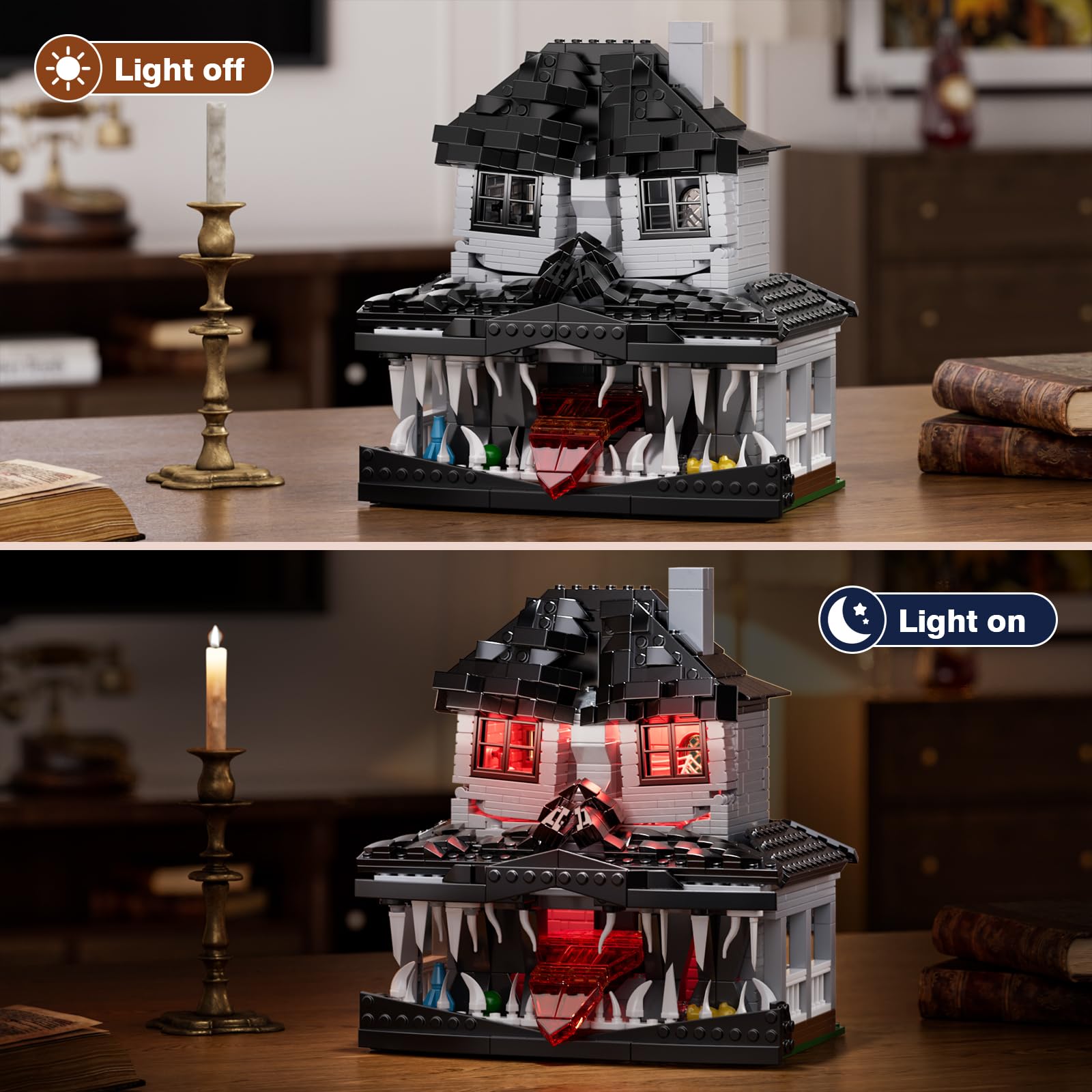Millionspring Monster House blocks are LEGO-compatible for expansion