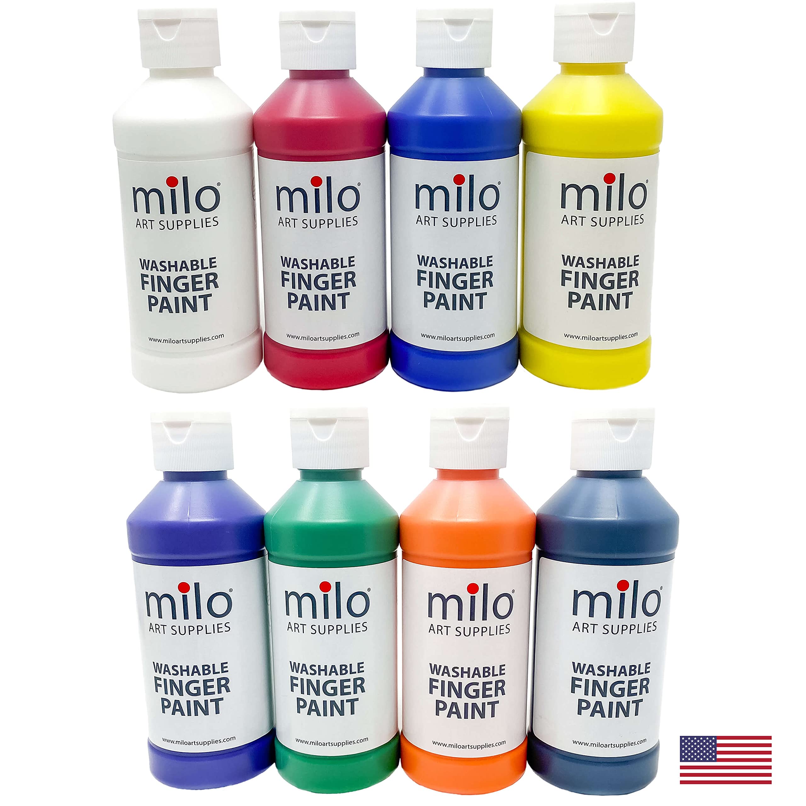 Milo USA-made non-toxic paints ensure safe creative play for kids.