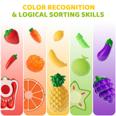 Mimiblooms Felt Tree Sorting Mat—color sorting activity for beyond-kitchen learning.