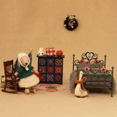 Two-color choice expands matches for dollhouse décor schemes.