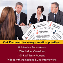 Mind Brain Emotion 52 Essential Interview Skills categorized cards enable targeted practice sessions.