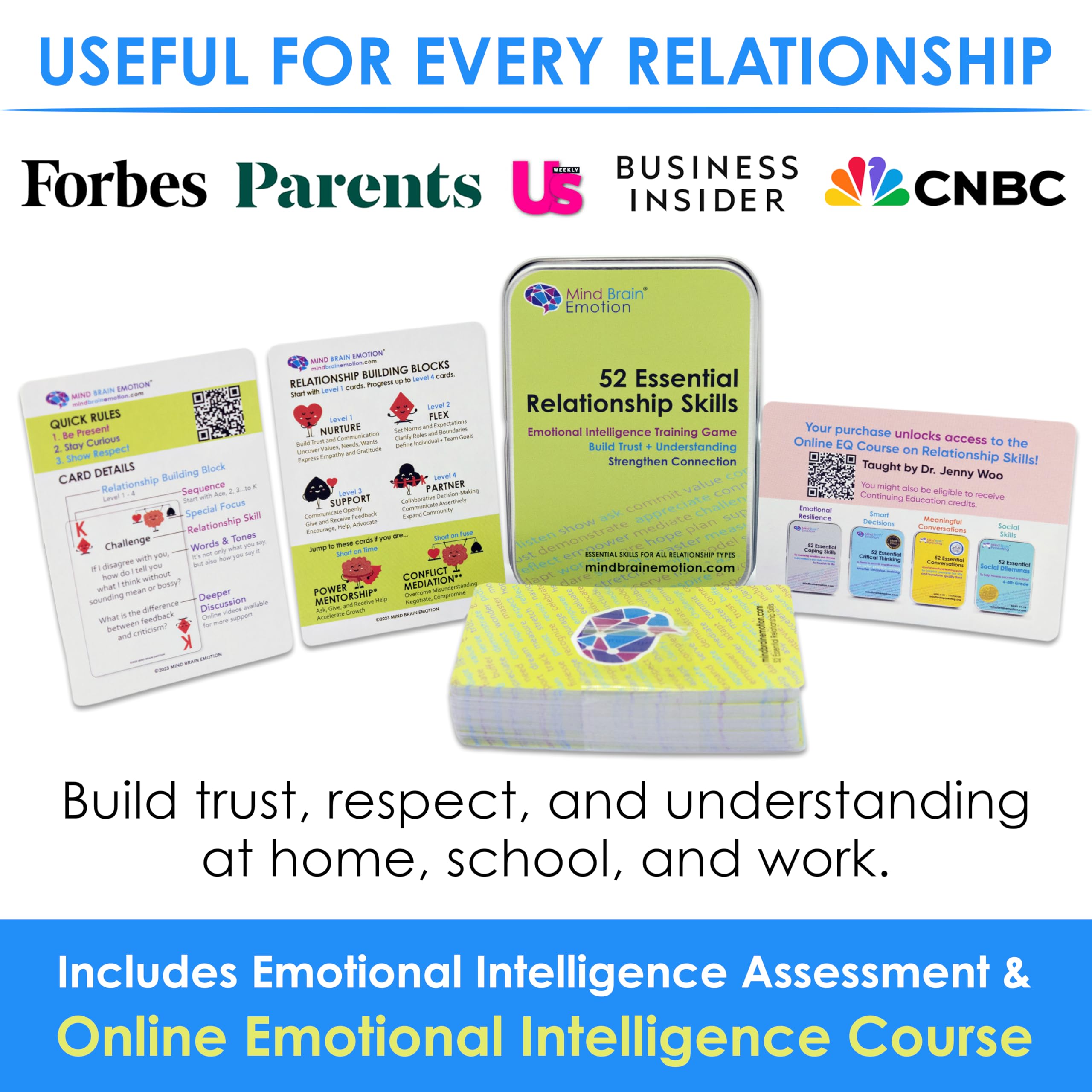 Mind Brain Emotion conversation-starters cards enable easy one-on-one or group discussions.