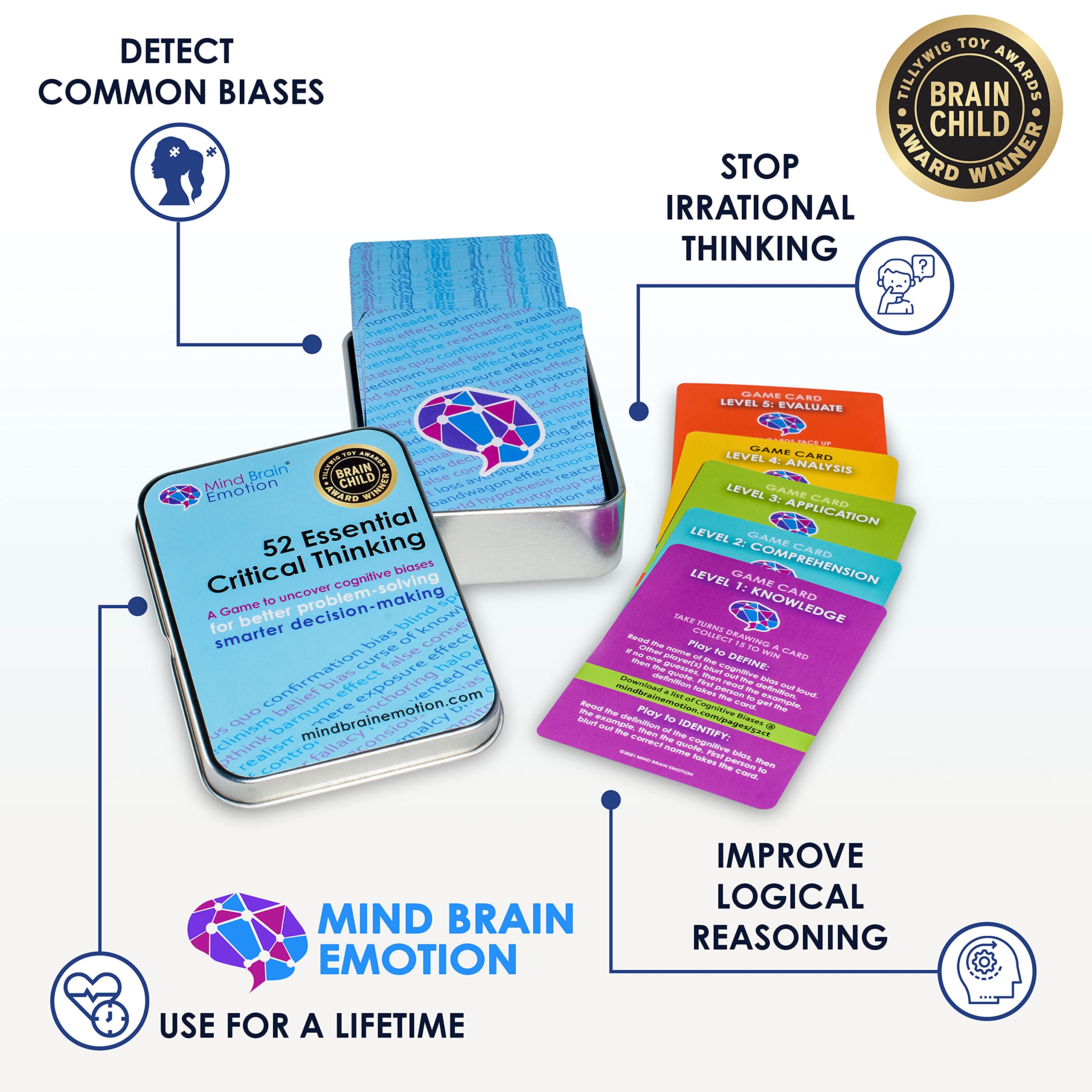Mind Brain Emotion flash cards play setup ideal for engaging group learning sessions.