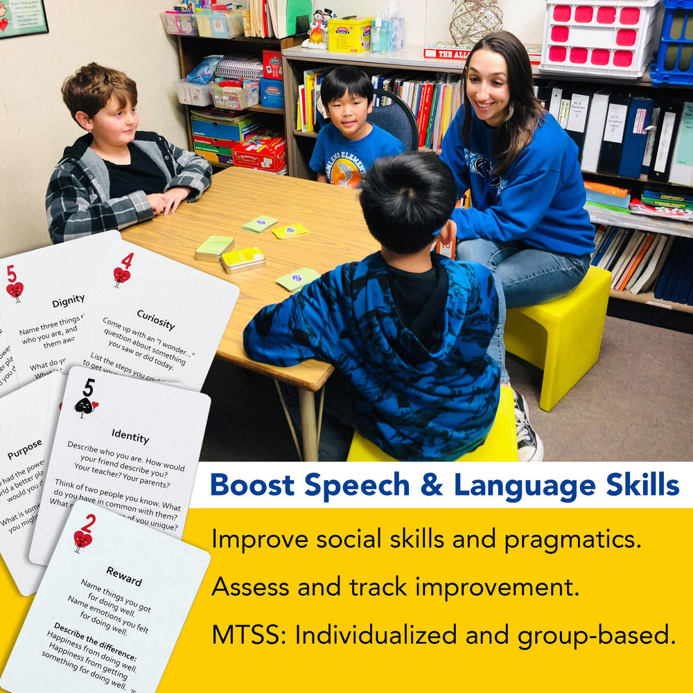 Mind Brain Emotion table-top prompts spark classroom discussions and guided activities.