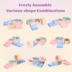 MIND&ACTION large foam blocks enable imaginative climb-and-play setups for indoor spaces.
