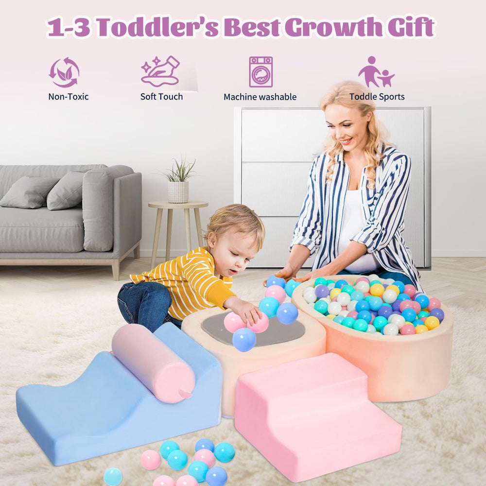 MIND&ACTION removable washable cover keeps the foam toy clean after play.