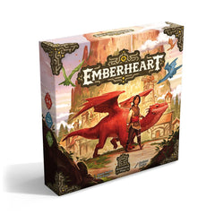Mindclash Emberheart front box art hints at a vibrant fantasy island adventure.