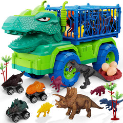 MindPal 19-in-1 dinosaur transport truck for imaginative play with a lifelike T-rex head.