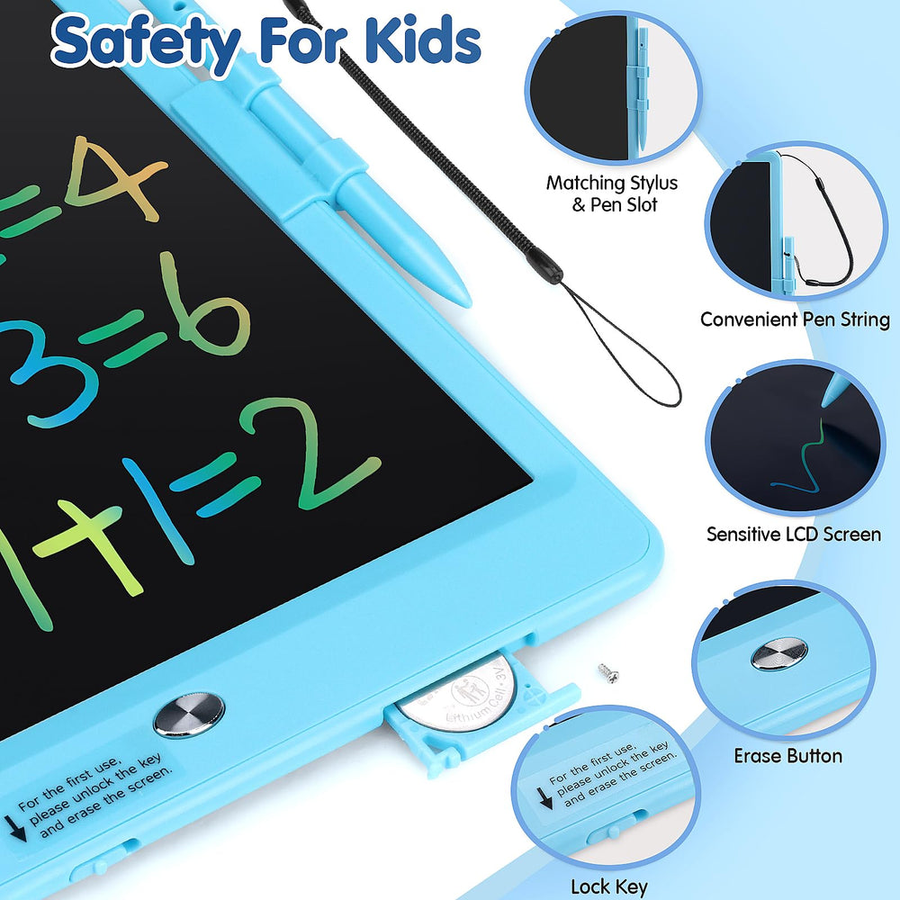 MindPal doodle board shows vibrant colors with no blue light to protect eyes