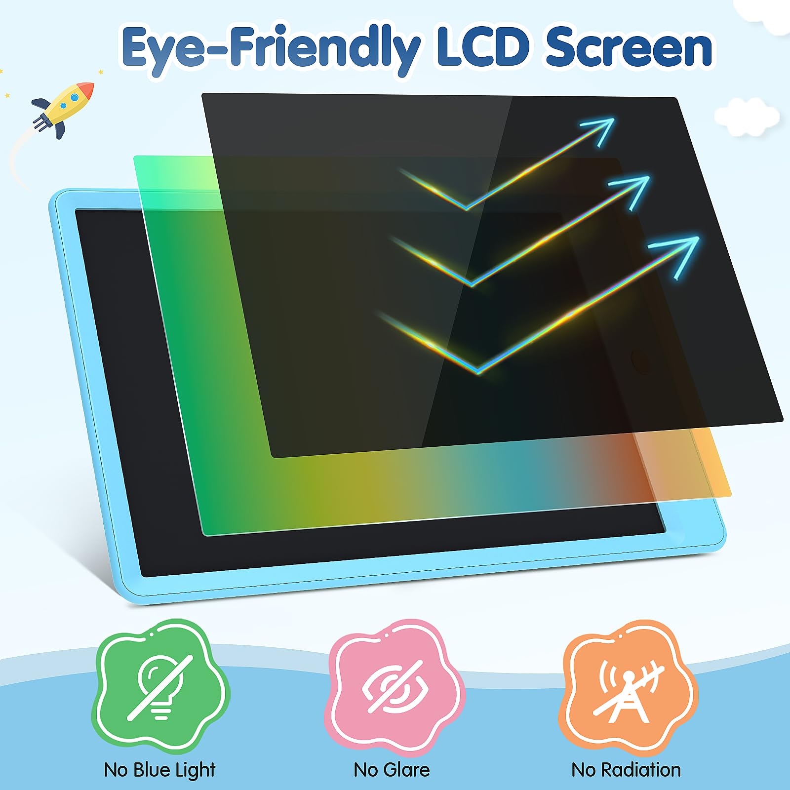 MindPal lightweight portable doodle board ready for home, school, or travel