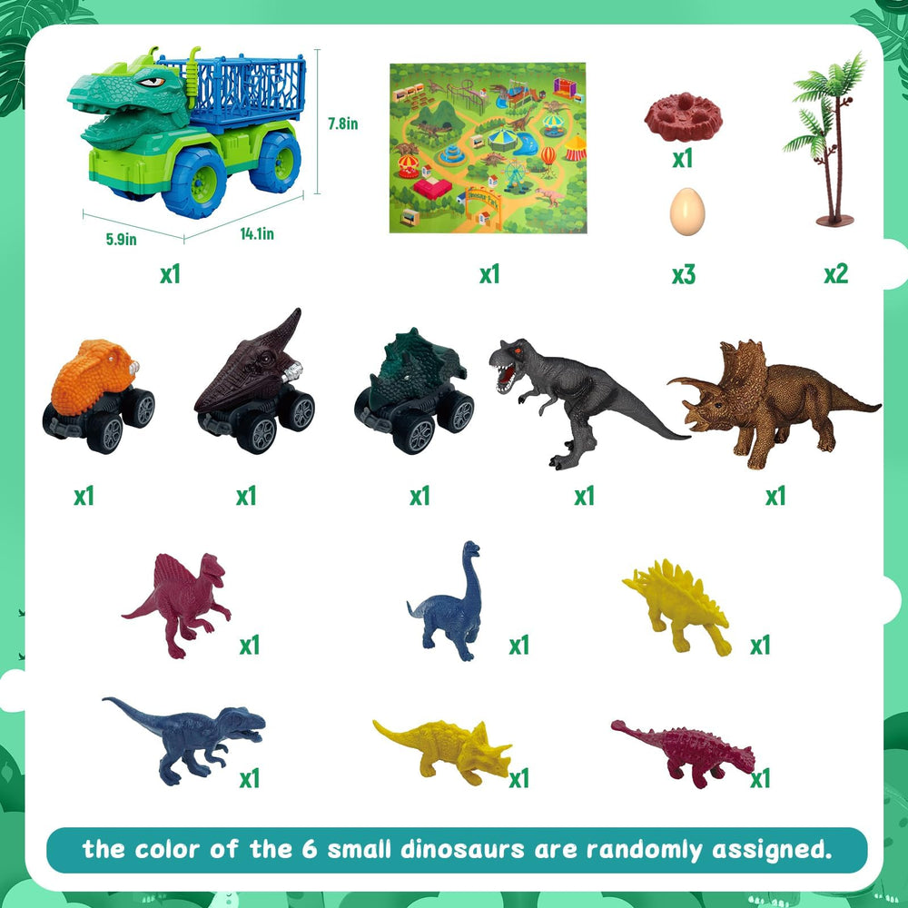 MindPal pull-back dino cars for quick, entertaining races.