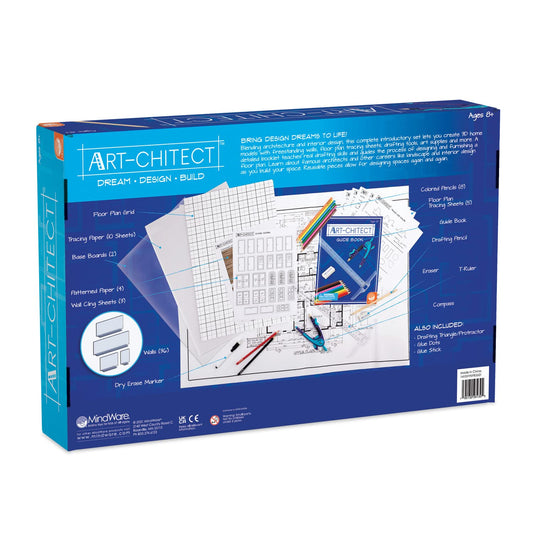 MindWare Art-chitect floor plan grid close-up aids precise planning