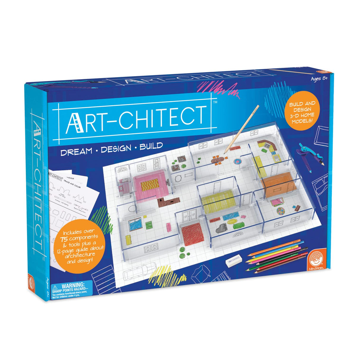 MindWare Art-chitect kit cover showing the all-in-one design set for beginners