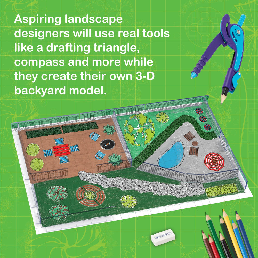 MindWare Art-chitect vinyl fence clings visualize boundaries and quick changes