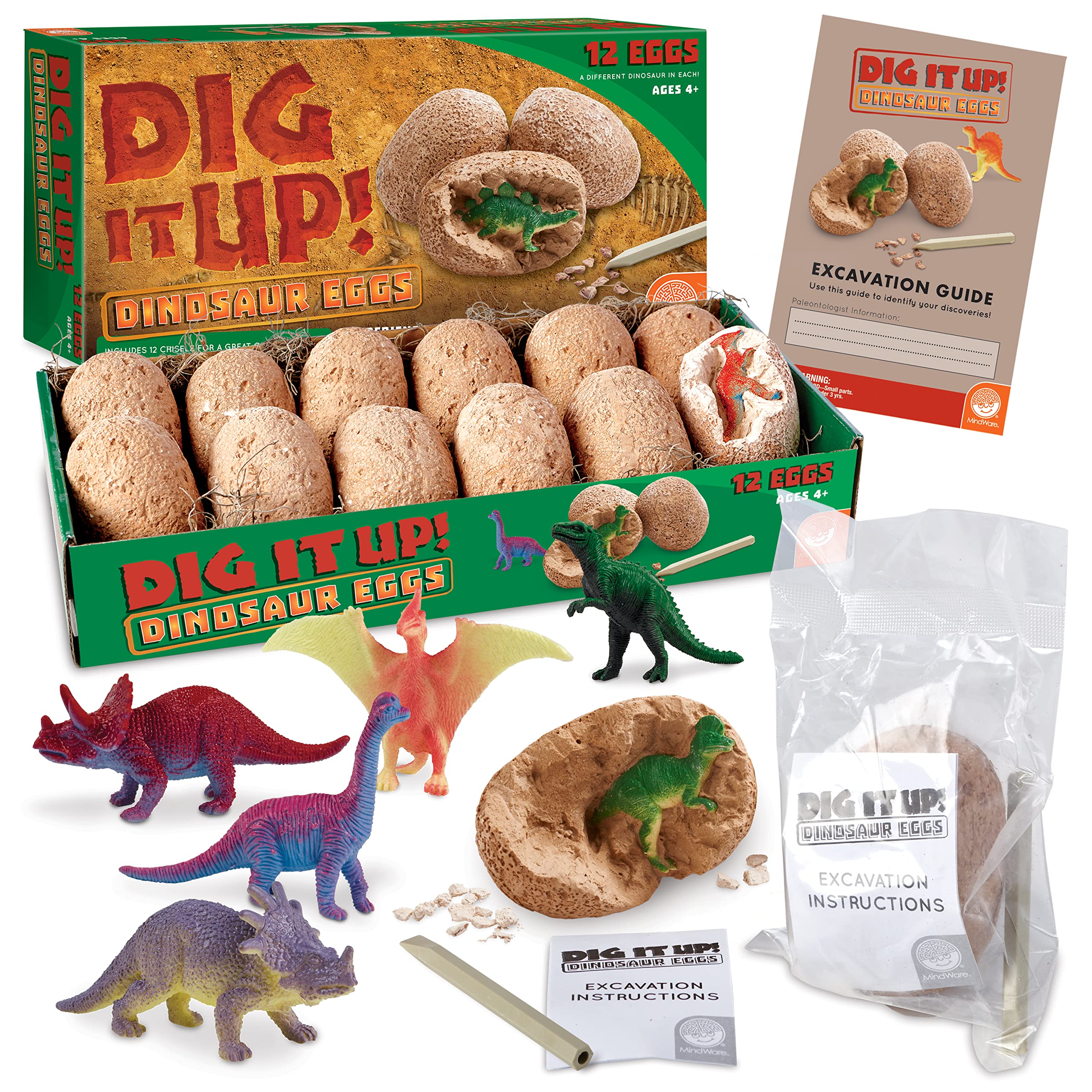 MindWare Dig It Up dinosaur eggs ready for discovery and hands-on learning.