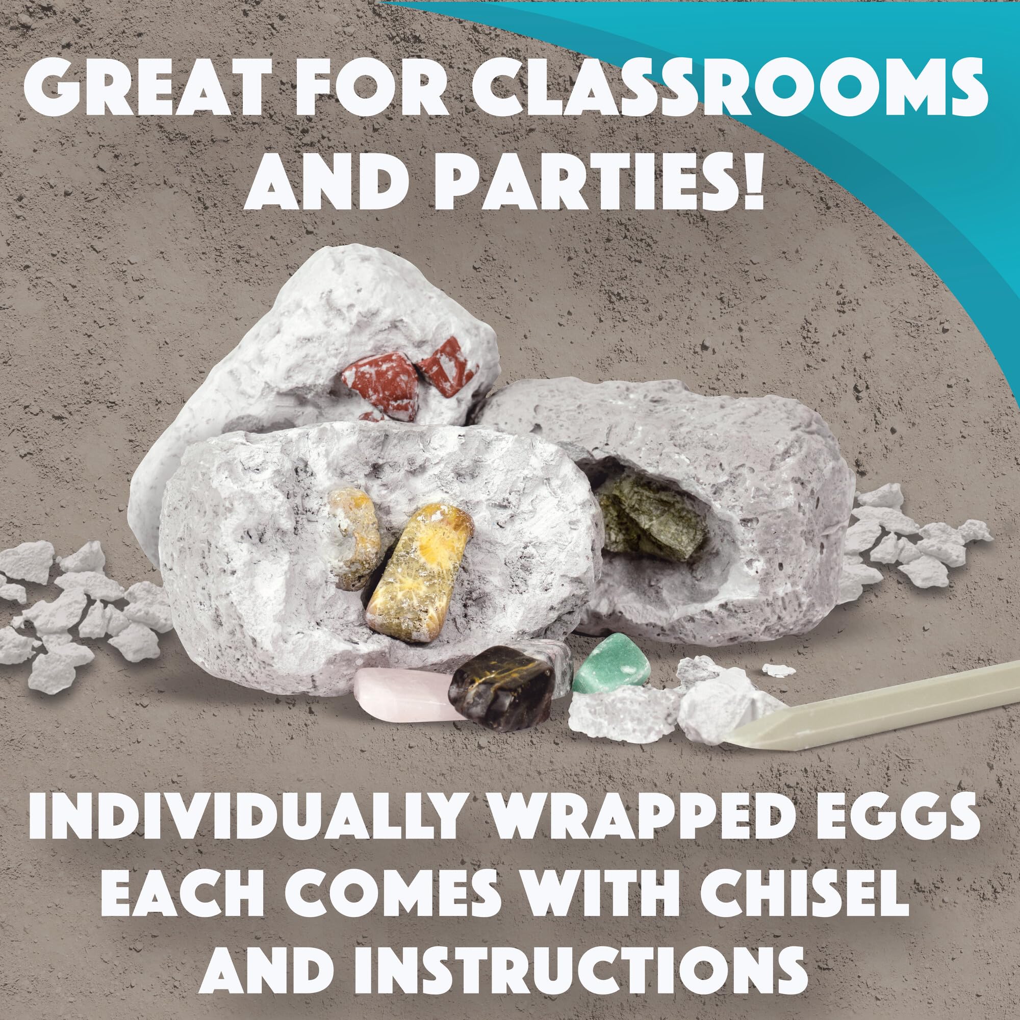 MindWare Dig It Up! Fossils fossil-reveal presents hidden specimens during play.