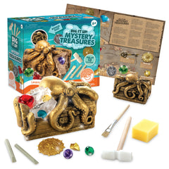 MindWare Dig It Up pirate treasure chest revealing treasures for curious kids