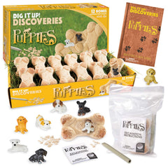 MindWare Dig It Up Puppies bone close-up for hands-on discovery and play.