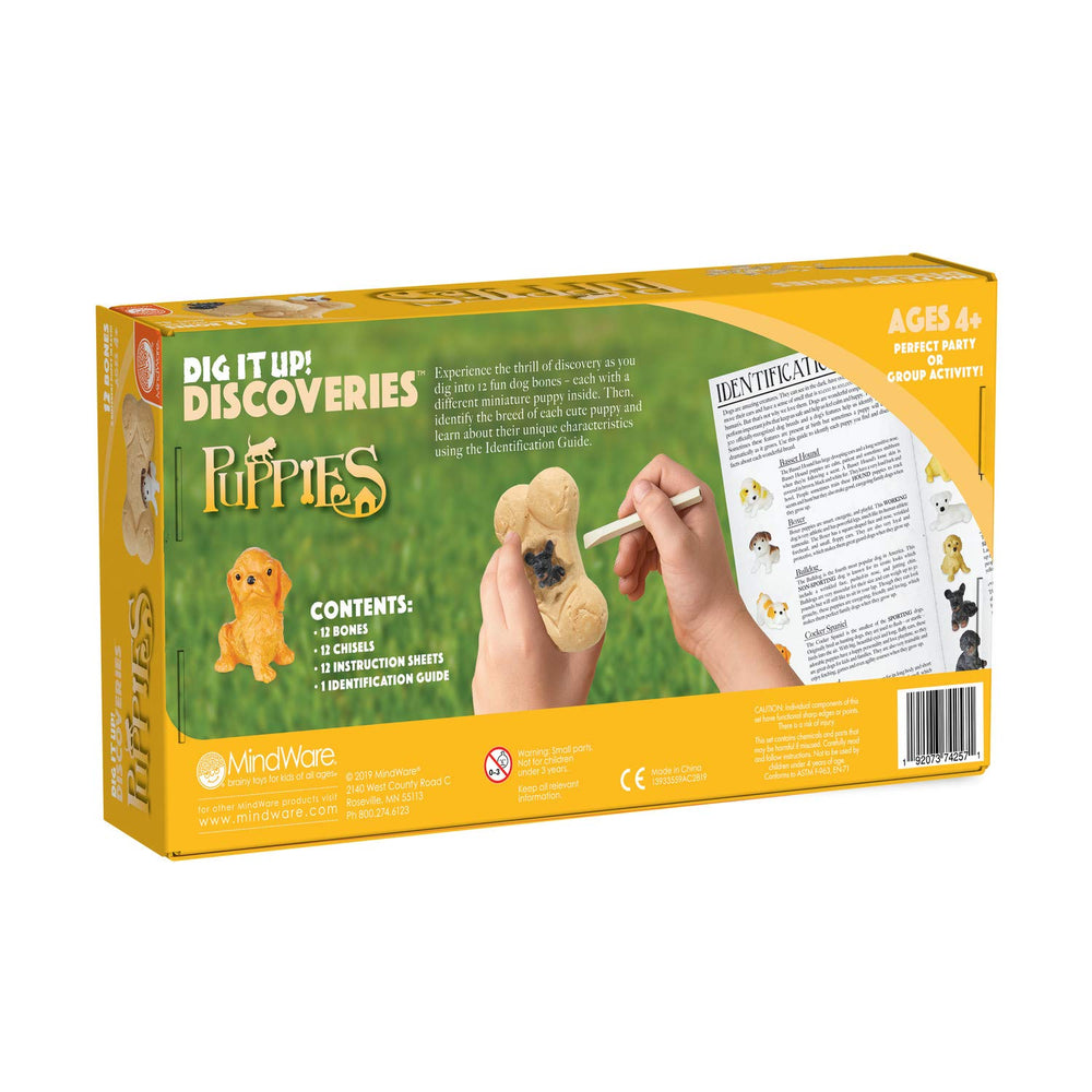 MindWare Dig It Up Puppies hands-on play stimulates curiosity and discovery.