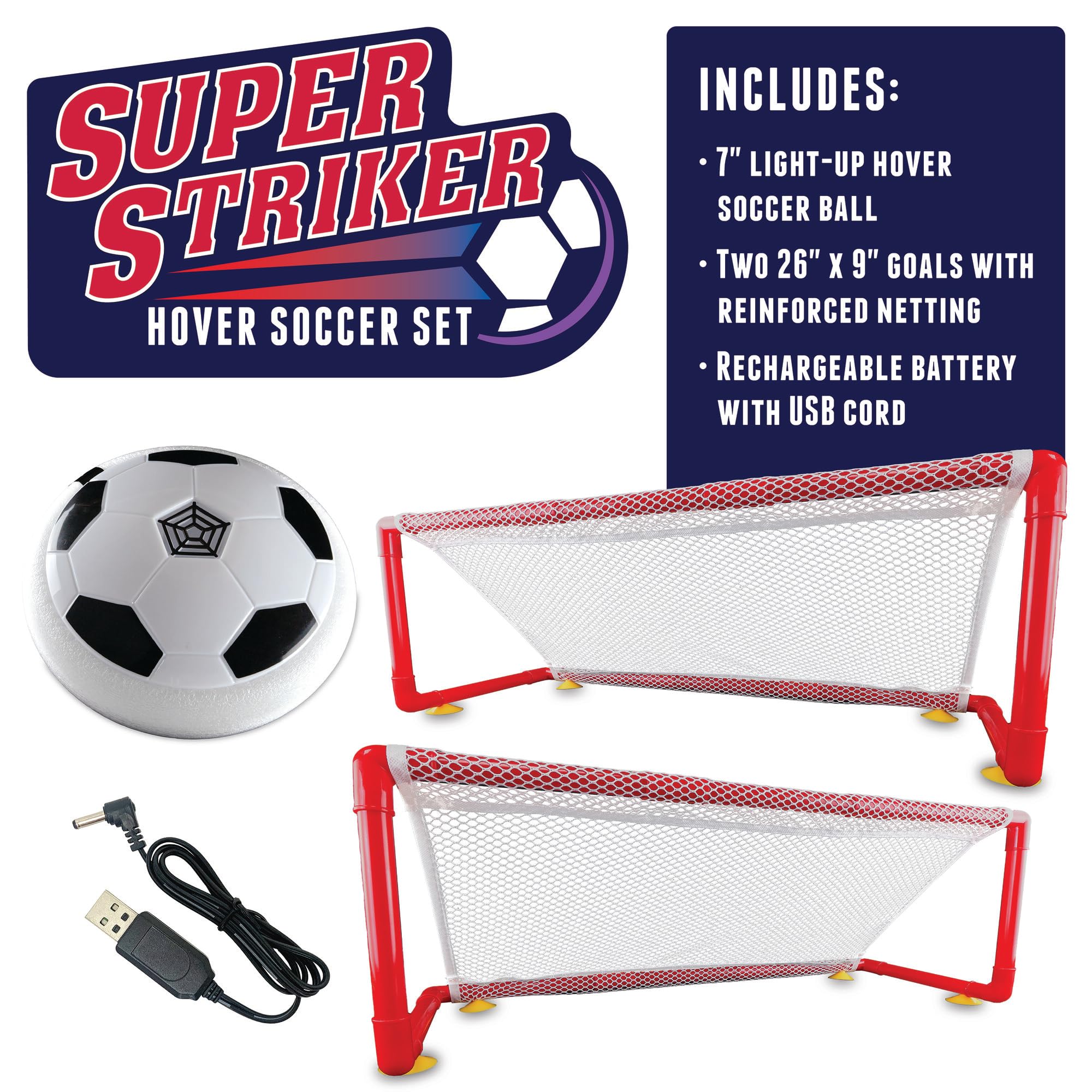 MindWare hover ball charging via USB for extended play sessions