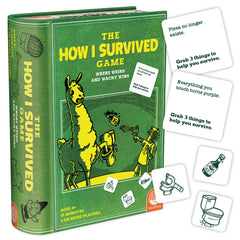 MindWare How I Survived card game box front, inviting family fun and quick setup.