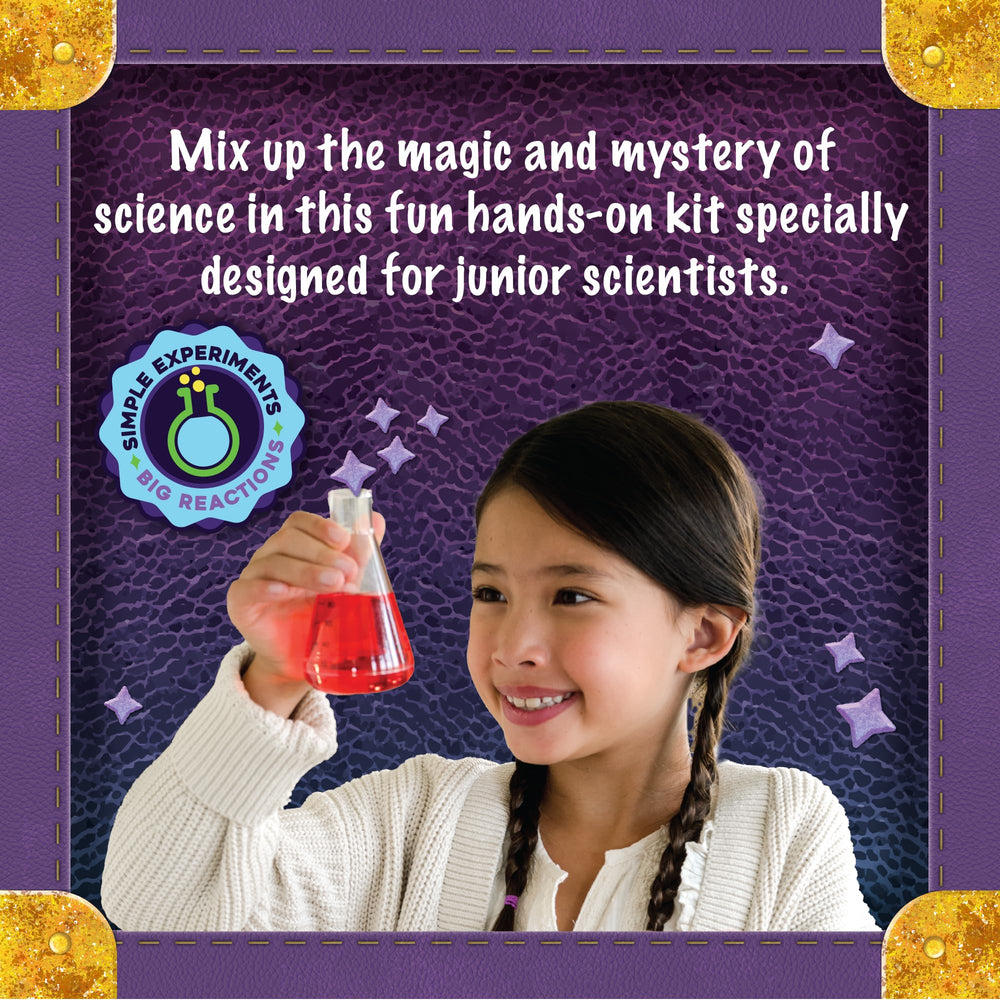 MindWare Junior Science color swirls visualize chemistry effects for curious minds.