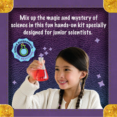MindWare Junior Science color swirls visualize chemistry effects for curious minds.