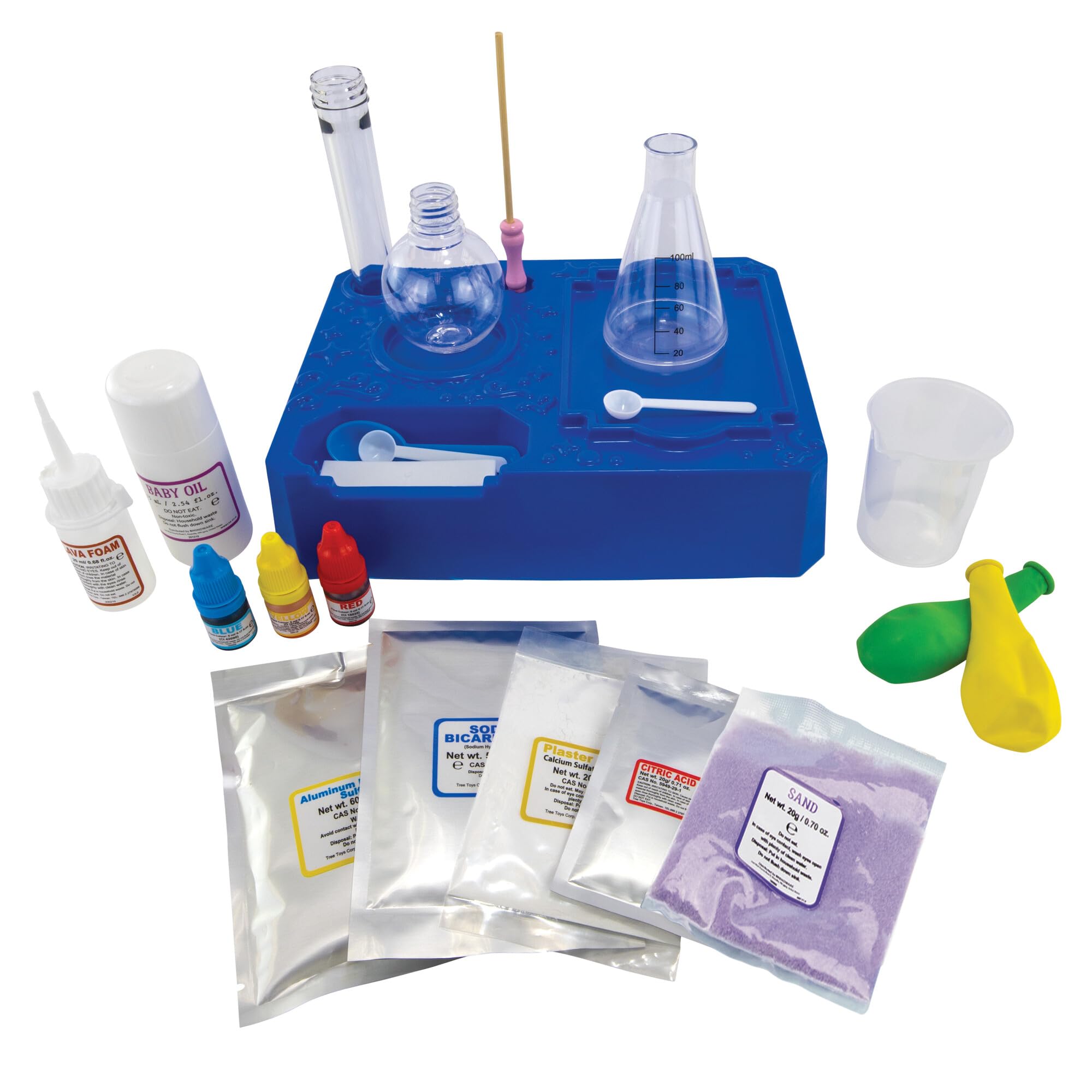 MindWare Junior Science test tube with lid captures colorful reactions for learning.