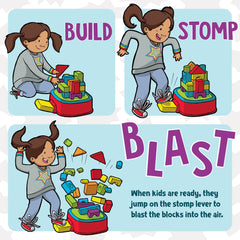 Building platform designed for stable stacking during creative play