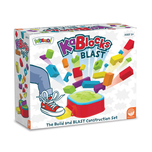 MindWare KaBlocks Blast foam blocks in bright colors for tall towers and tactile play