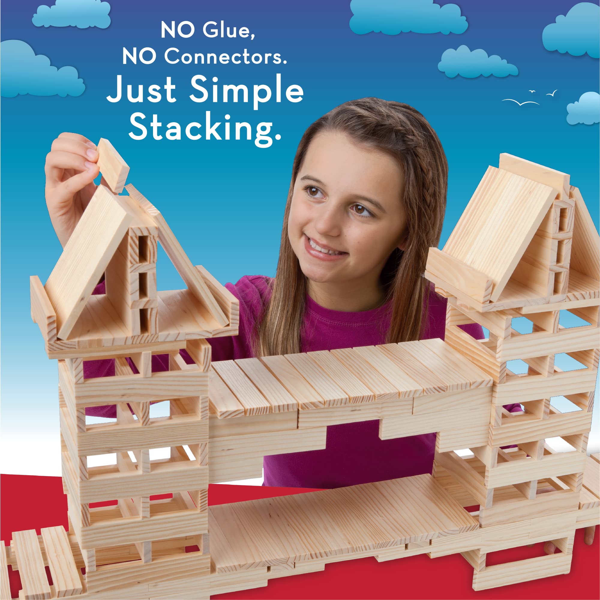 MindWare KEVA child building play fosters creativity and problem-solving