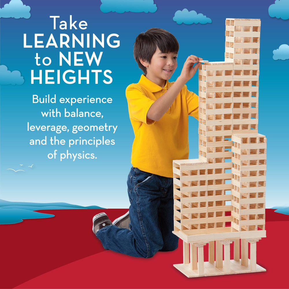 MindWare KEVA city skyline build showing scalable architecture