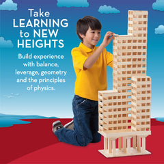 MindWare KEVA city skyline build showing scalable architecture