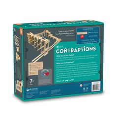 MindWare KEVA Contraptions box contents for immediate, mess-free play.
