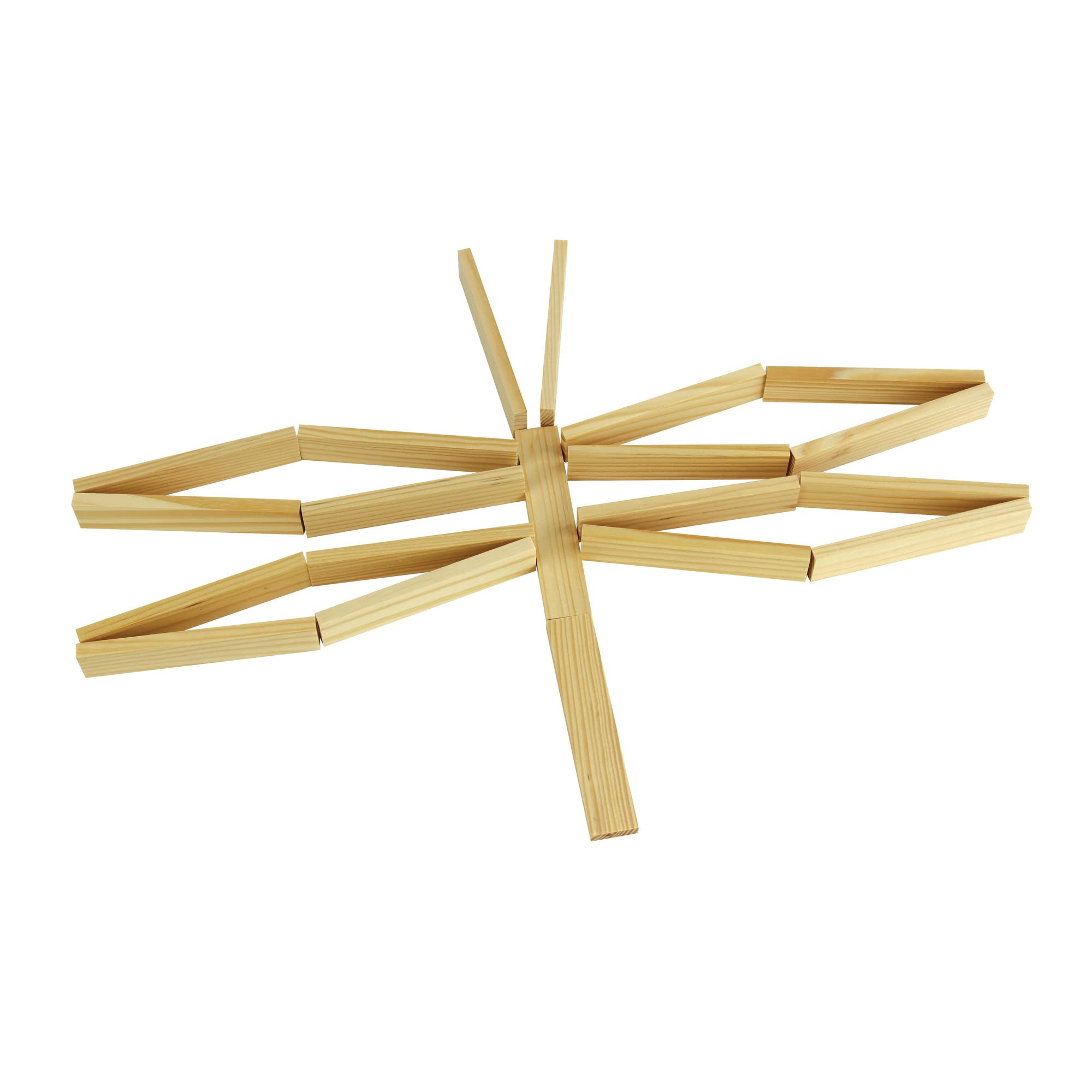 MindWare KEVA Junior dragonfly pattern hinting at creative 3D creations