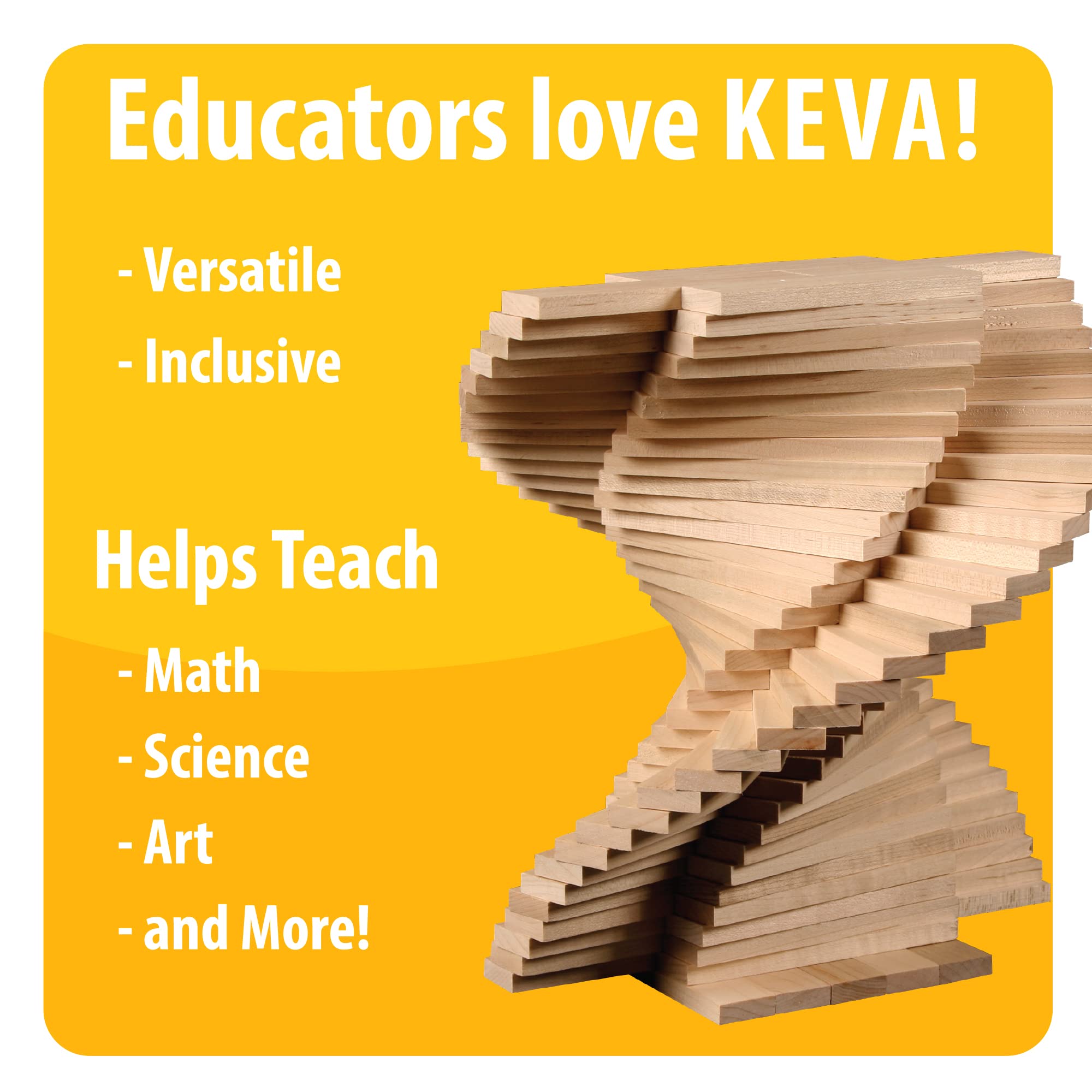 MindWare KEVA maple wood close-up highlighting grain and durability