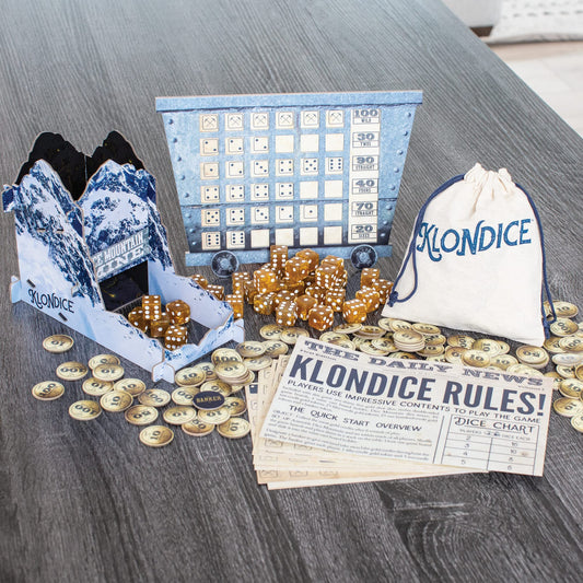 MindWare Klondice game boards laid out for fast rounds and strategy