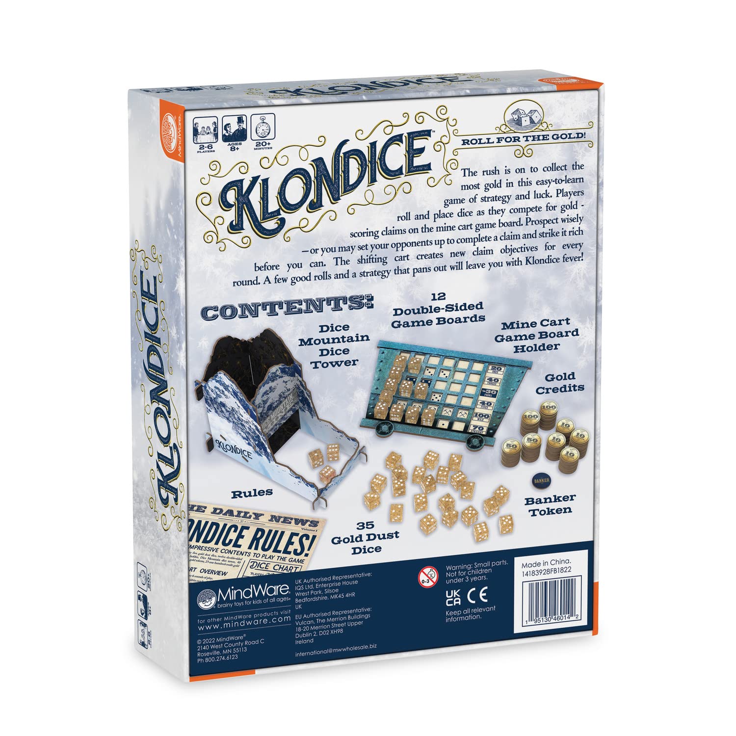 MindWare Klondice rule book guides newcomers with clear instructions