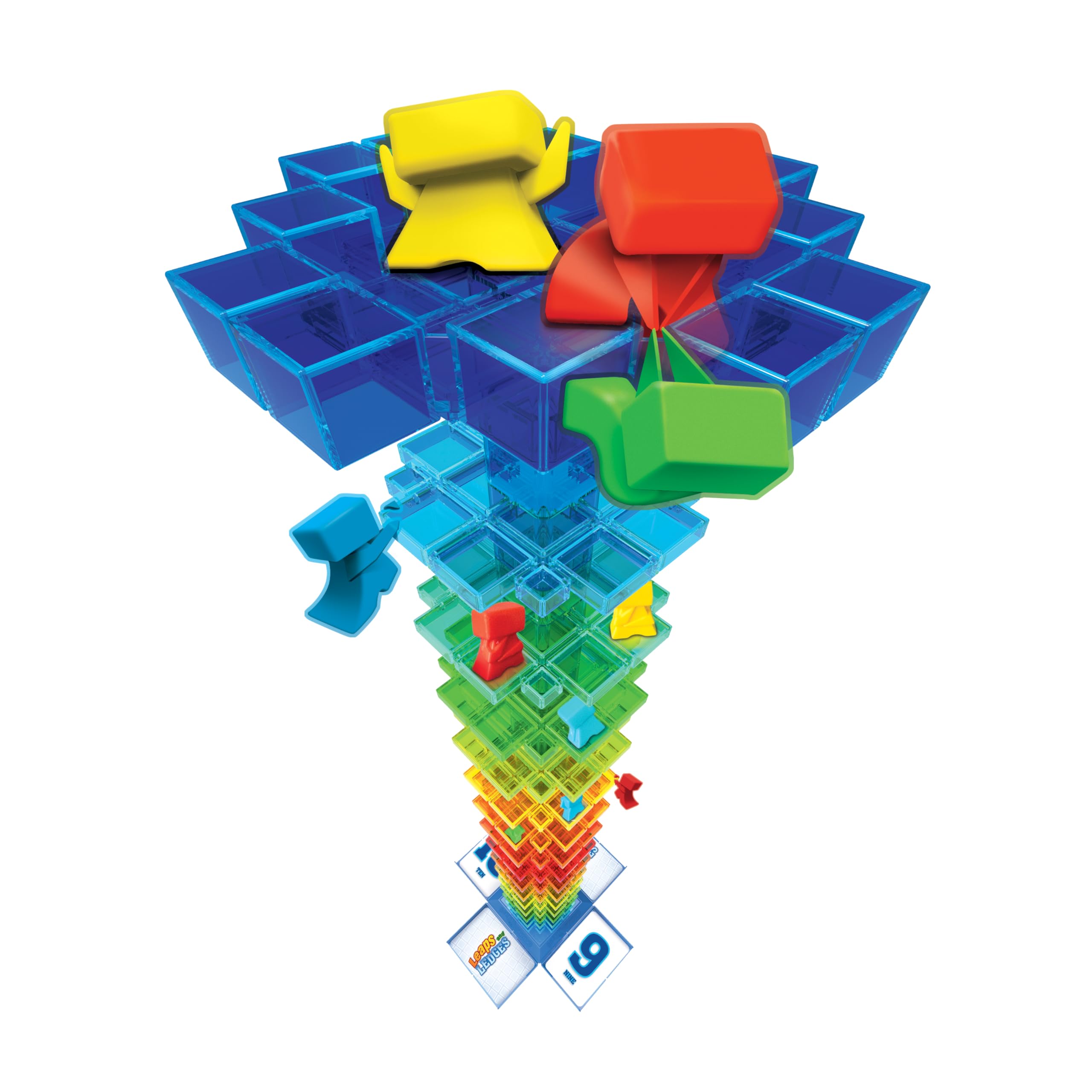 MindWare Leaps and Ledges box-content shows everything you need to play