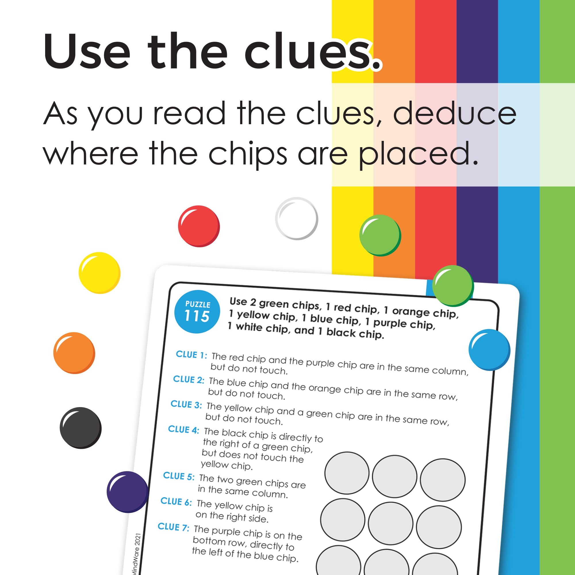 MindWare Logic Links solo play setup for independent brain training