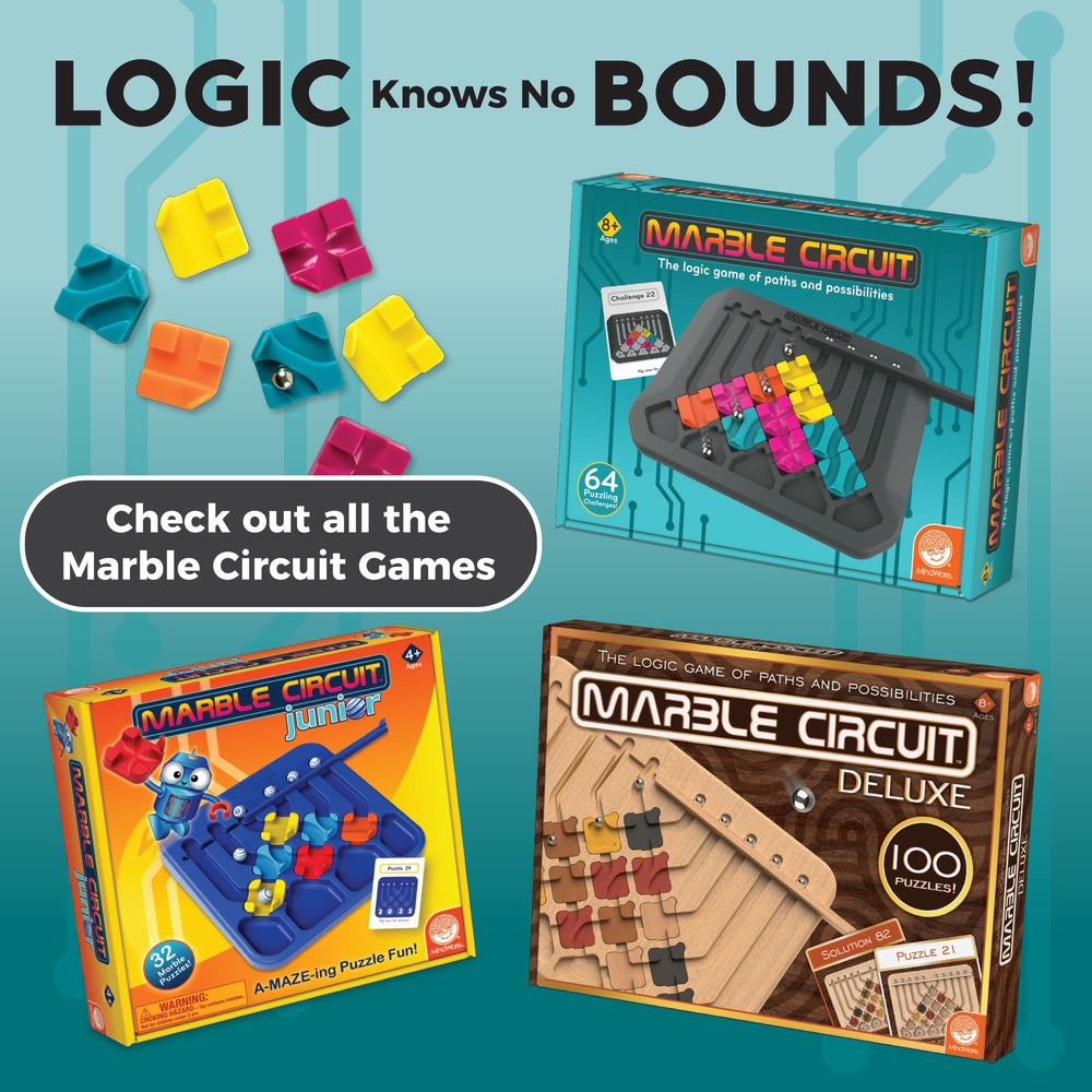 MindWare Marble Circuit family-friendly logic game for solo or group play.