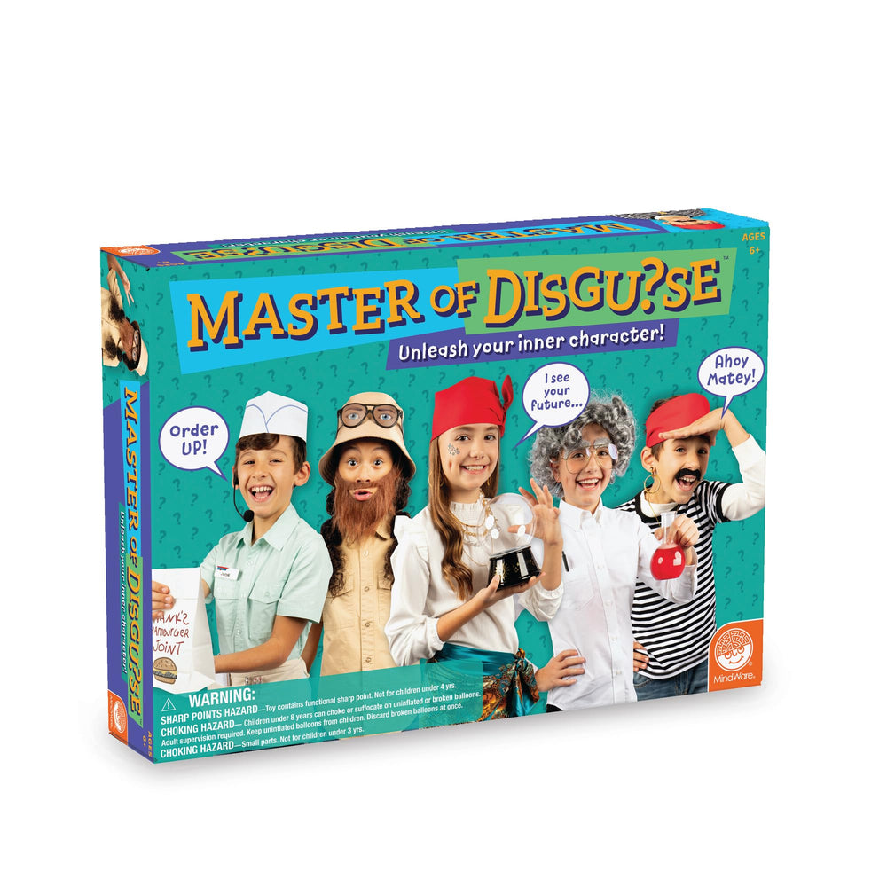 MindWare Master of Disguise Kit identity cards enable imaginative role play