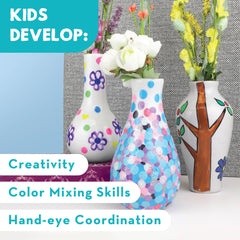 MindWare Paint Your Own Vases holiday designs inspire seasonal decor
