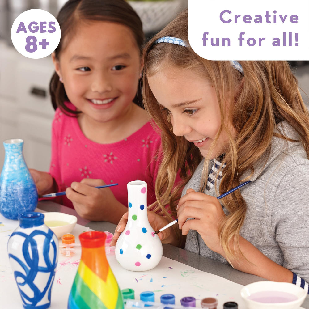 MindWare Paint Your Own Vases brush included for smooth painting